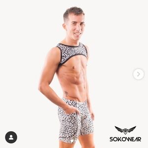 Sokowear Leopard Print Harness Top Club WEAR